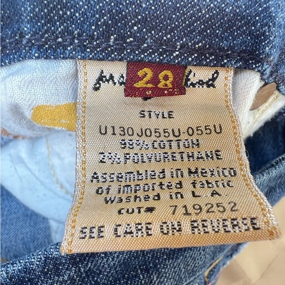 Seven 7 for all mankind a pocket denim cut off jean shorts 28 - Picture 5 of 5